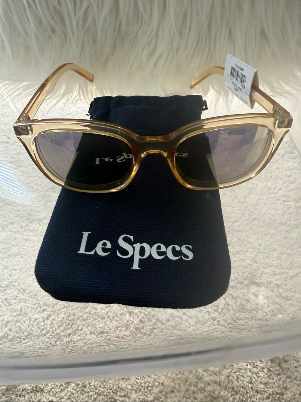 Le Specs Women's Veracious Sand Amber Mirrored Sunglasses